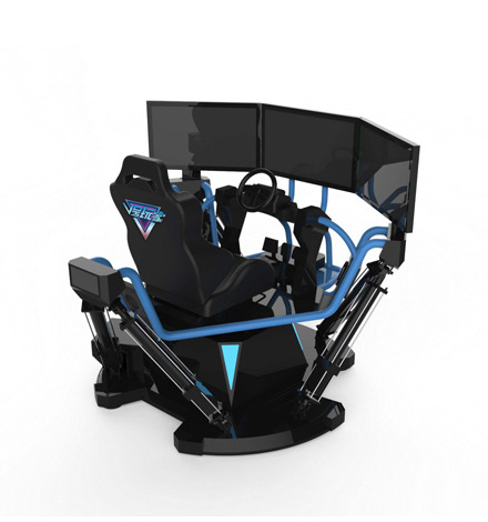 Three-Screens Car Racing Simulator  image